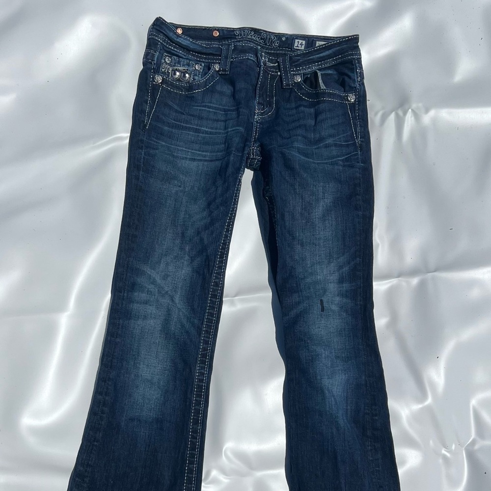 Miss Me Indigo Wide Leg Jeans
